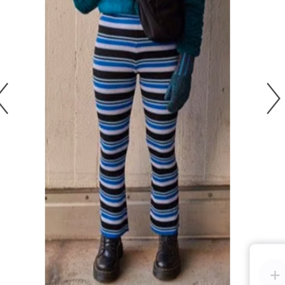 Marni x Uniqlo Rib Knit Striped Pants - Small